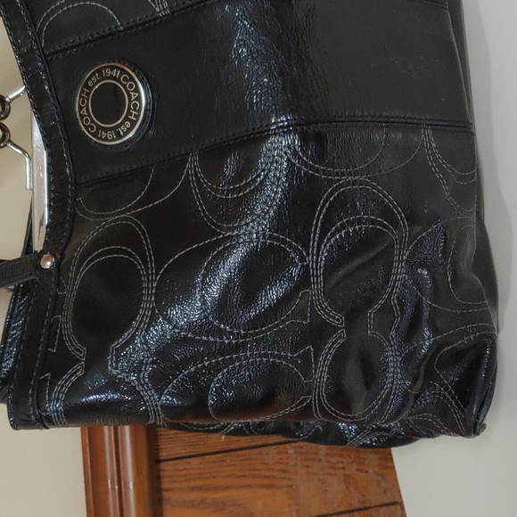 Coach Madison Patent Leather Shoulder Bag - Picture 3 of 16